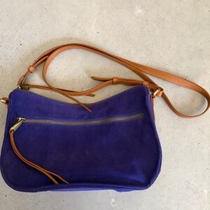 HOBO Purple and Tan Shoulder Bag